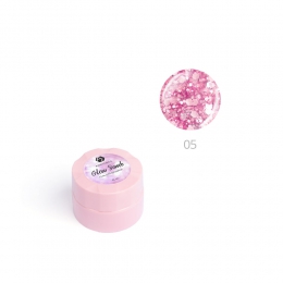 Гель для дизайна ногтей ADRICOCO Glow Bomb №05 "Розовый кристалл" (6 мл.)