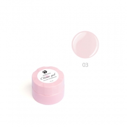 Гель для наращивания ногтей ADRICOCO №03 прозрачный насыщенный розовый (10 мл.)