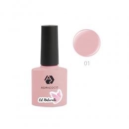 Гель-лак ADRICOCO Est Naturelle №01 камуфлирующий розовый (8 мл.)