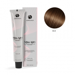 Крем-краска для волос ADRICOCO Miss Adri оттенок 8.0 Светлый блонд 100 мл