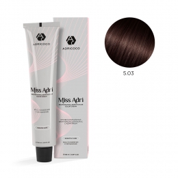 Крем-краска для волос ADRICOCO Miss Adri оттенок 5.03 Светлый коричневый теплый 100 мл