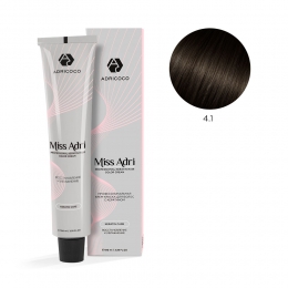 Крем-краска для волос ADRICOCO Miss Adri оттенок 4.1 Коричневый пепельный 100 мл