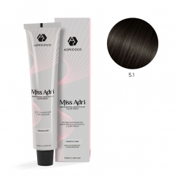 Крем-краска для волос ADRICOCO Miss Adri оттенок 5.1 Светлый коричневый пепельный 100 мл
