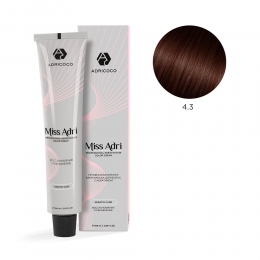 Крем-краска для волос ADRICOCO Miss Adri оттенок 4.3 Коричневый золотистый 100 мл