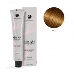 Крем-краска для волос ADRICOCO Miss Adri оттенок 8.3 Светлый блонд золотистый 100 мл
