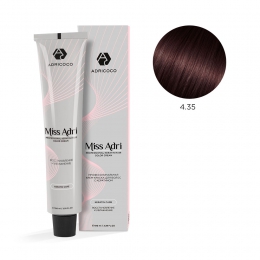 Крем-краска для волос ADRICOCO Miss Adri оттенок 4.35 Коричневый каштановый 100 мл