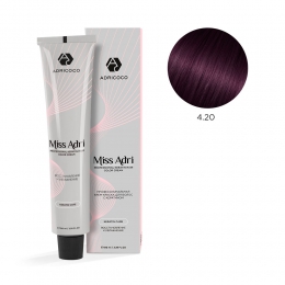 Крем-краска для волос ADRICOCO Miss Adri оттенок 4.20 Коричневый фиолетовый 100 мл