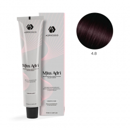 Крем-краска для волос ADRICOCO Miss Adri оттенок 4.8 Коричневый какао 100 мл