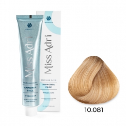 Крем-краска для волос ADRICOCO Miss Adri Brazilian Elixir Ammonia free 10.081 пл бл паст лед 100 мл