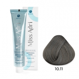 Крем-краска для волос ADRICOCO Miss Adri Brazilian Elixir Ammonia free 10.11 плат бло пеп инт 100 мл