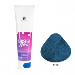 Пигмент прямого действия для волос Miss Adri без окислителя, синий, ADRICOCO, 100 мл