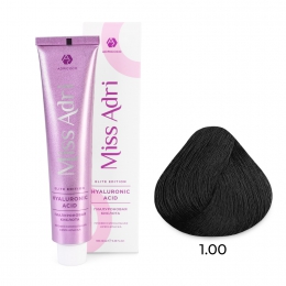 Крем-краска для волос Miss Adri Elite Edition, оттенок 1.0 Черный, ADRICOCO, 100 мл
