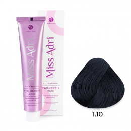 Крем-краска для волос Miss Adri Elite Edition, оттенок 1.10 Иссиня-черный, ADRICOCO, 100 мл
