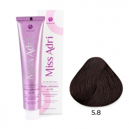 Крем-краска для волос Miss Adri Elite Edition, оттенок 5.8 Светлый коричневый шоколад, ADRICOCO, 100 мл