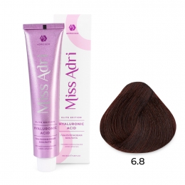 Крем-краска для волос Miss Adri Elite Edition, оттенок 6.8 Темный блонд капучино, ADRICOCO, 100 мл