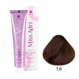 Крем-краска для волос Miss Adri Elite Edition, оттенок 7.8 Блонд карамель, ADRICOCO, 100 мл