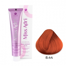 Крем-краска для волос Miss Adri Elite Edition, оттенок 8.44 Светлый блонд интенсивный медный, ADRICOCO, 100 мл