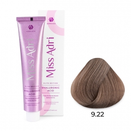 Крем-краска для волос Miss Adri Elite Edition, оттенок 9.22 Очень светлый блонд интенсивный фиолетовый, ADRICOCO, 100 мл